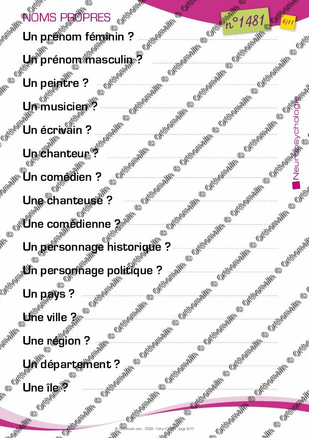 Ressource Orthophonie - Mots Commençant Par B | Orthomalin